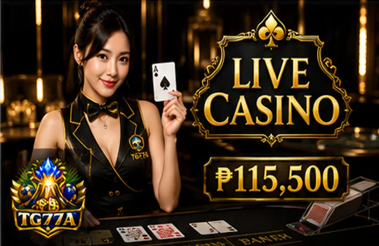 TG77 casino live table selection with dealer, status, and limit panels